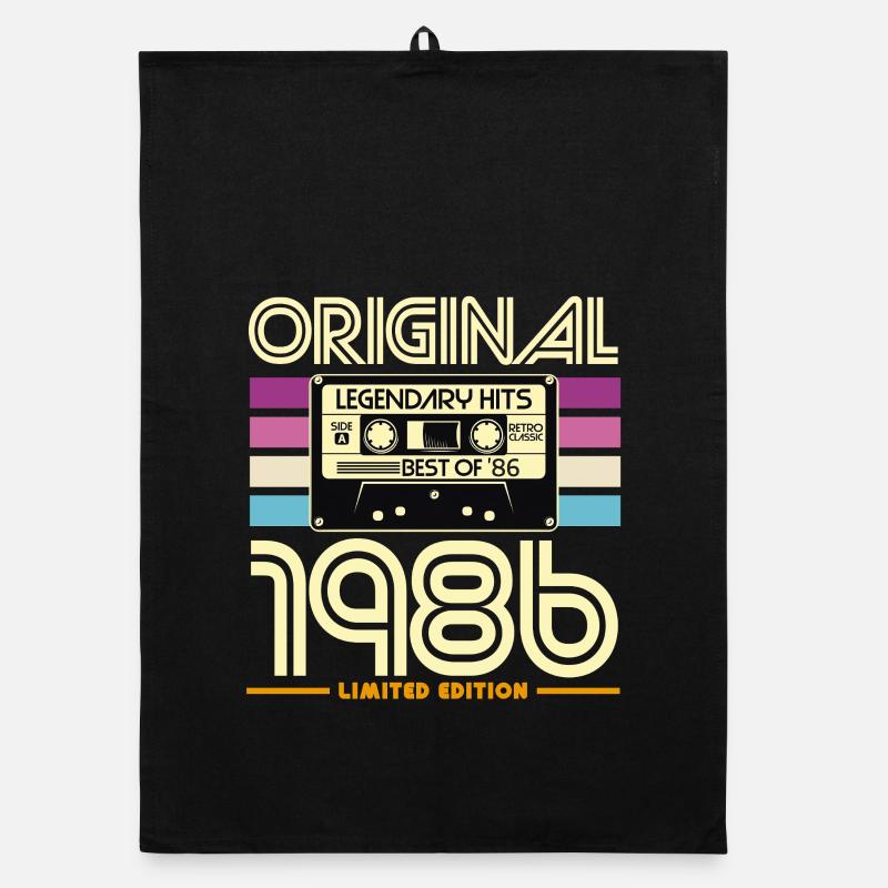 Originalkassette von 1986 Retro Limited Organic Geschirrtuch
