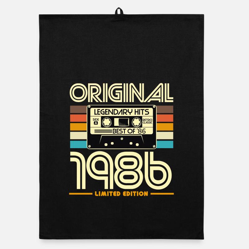 Original 1986 Cassette Rétro Édition Limitée Torchon bio