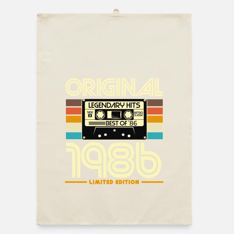 Original 1986 Limited Edition Retro Cassette Organic dish towel
