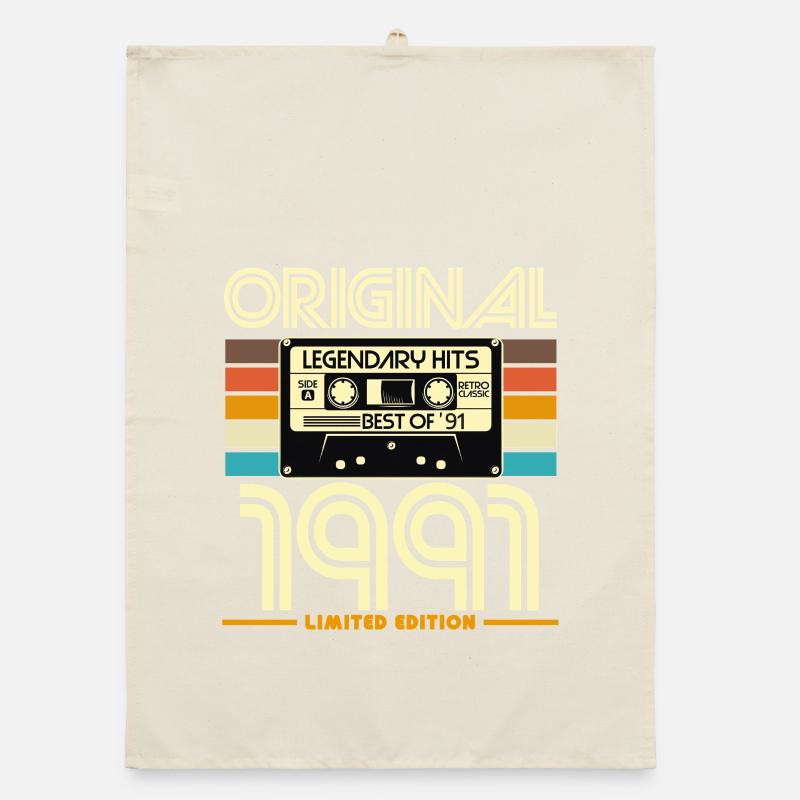 Originale limitierte Kassette von 1991 Organic Geschirrtuch