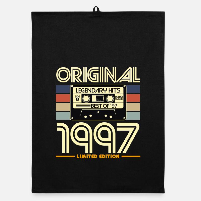 Original 1997 Cassette Retro Organic dish towel