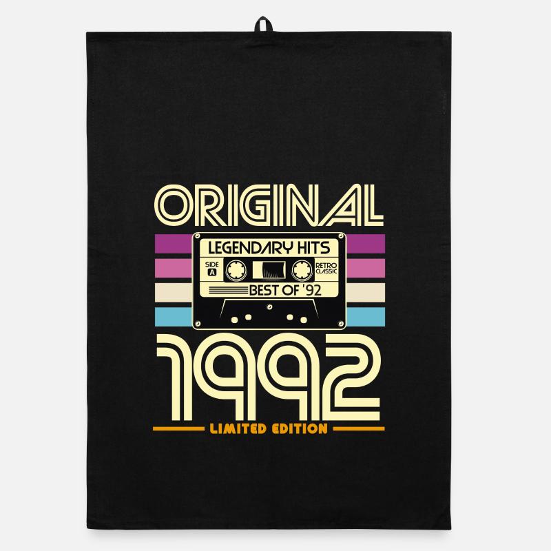Originale Limited Edition Hits von 1992 Organic Geschirrtuch
