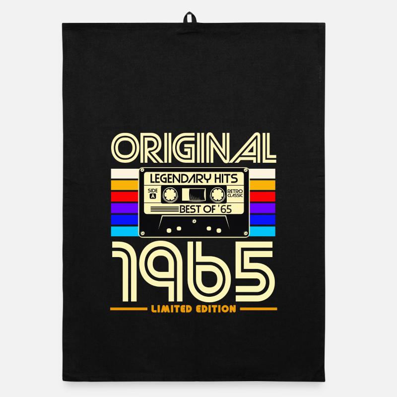 Originale Retro-Kassette von 1965 Organic Geschirrtuch