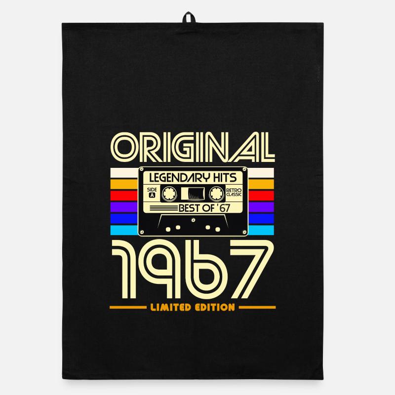 Original 1967 Limited Edition Retro Organic Geschirrtuch