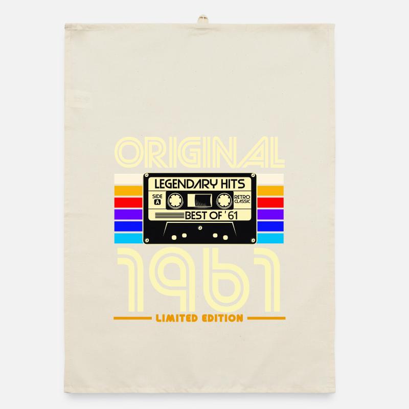 1961 Retro Limited Cassette Organic dish towel