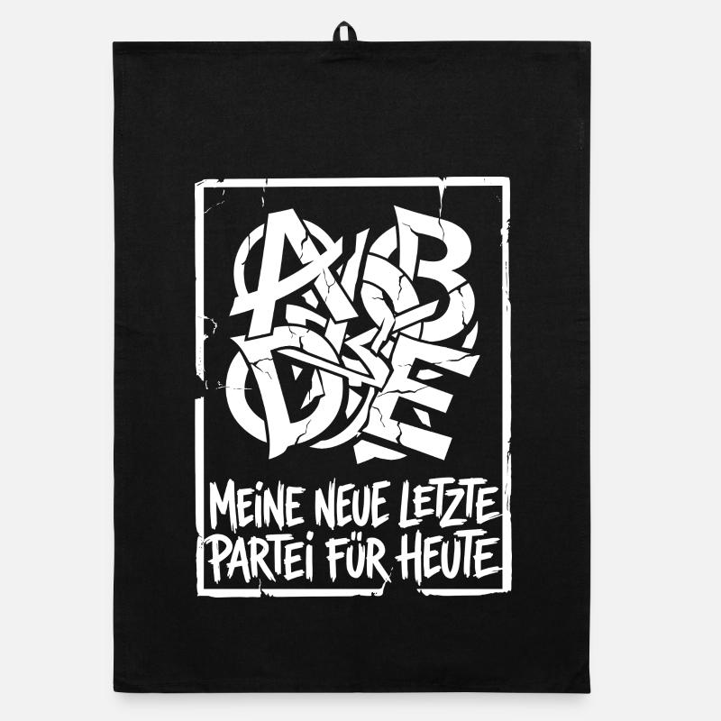 Satire auf die unendlichen Parteineugründugen Organic Geschirrtuch