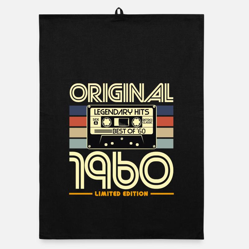 Original 1960's Retro Cassette Organic dish towel
