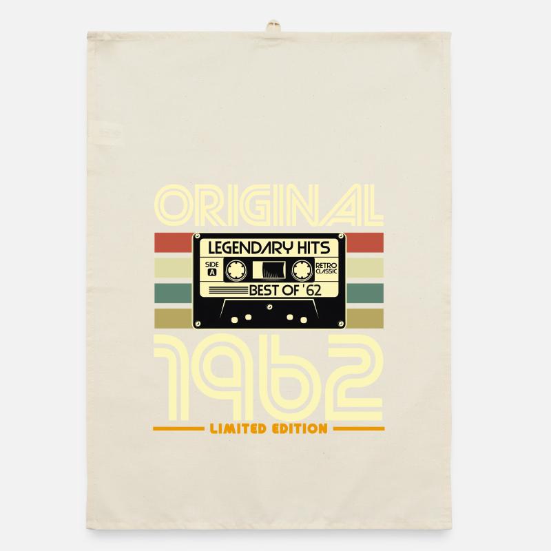 Original 1962 Édition Limitée Vintage Cassette Torchon bio