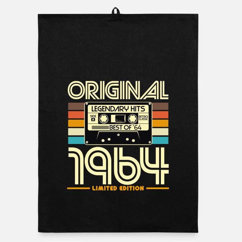 Originale Retro-Kassette von 1964 Organic Geschirrtuch
