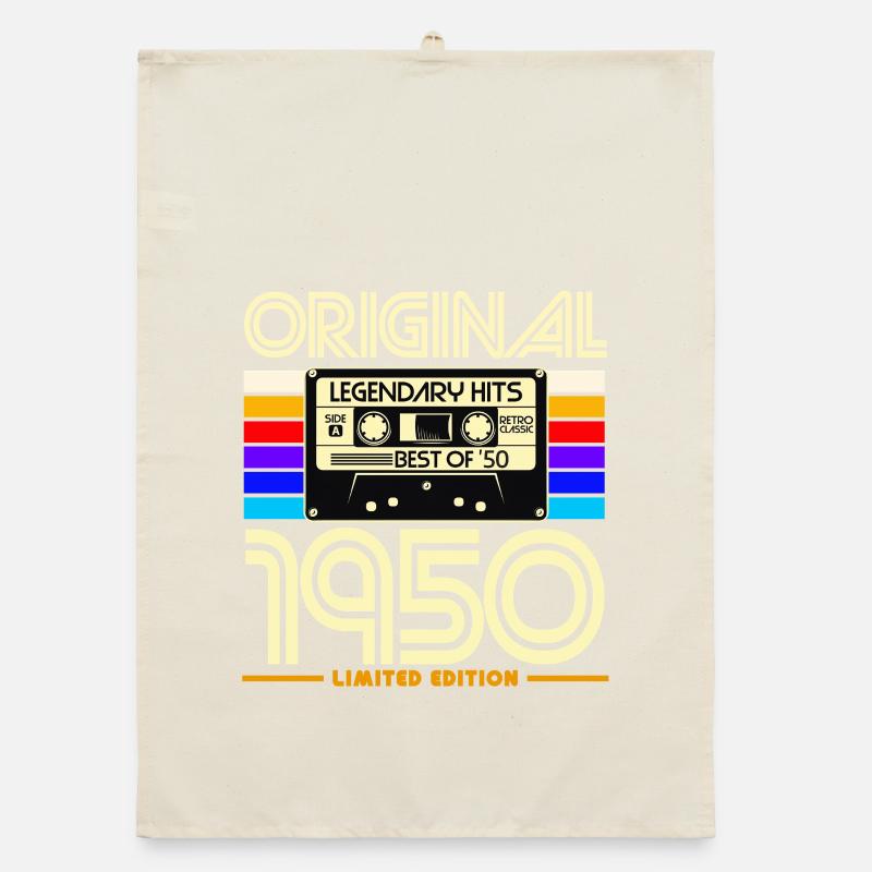 Original 1950's Retro Cassette Tee Organic dish towel