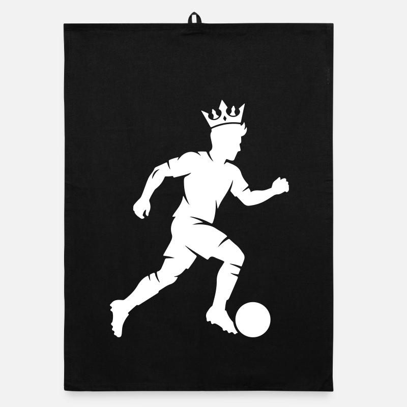 Silhouette du footballeur Torchon bio