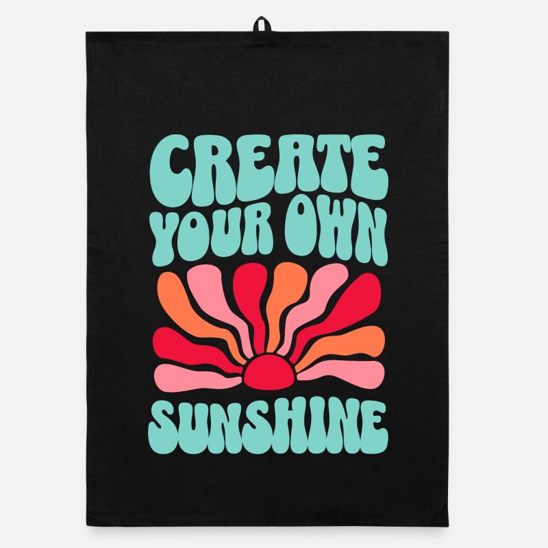 Create your own sunshine image Organic dish towel