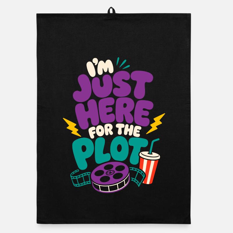 Just Here For The Plot Organic Geschirrtuch