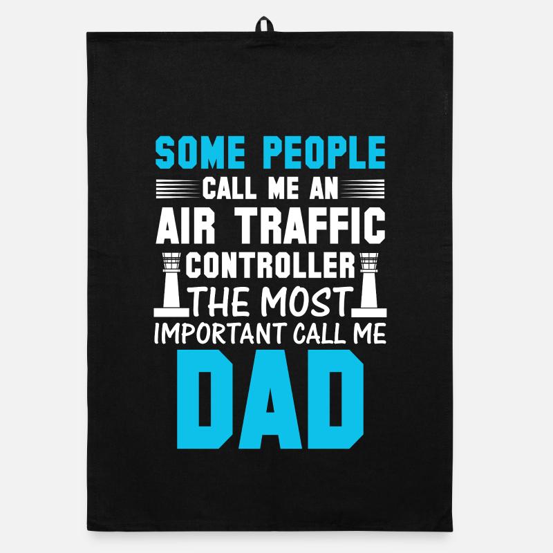 Air Traffic Controller Dad Organic dish towel