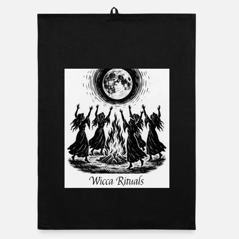 Wicca Rituals - Torchon bio - noir