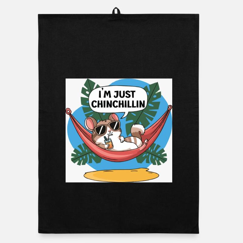 Chinchillin Hammock Tropical Chill Organic dish towel