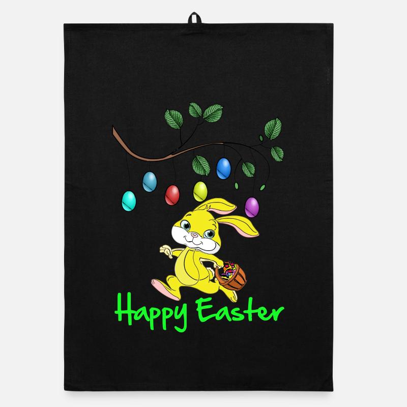 OsterfestOstern,frohe Oster,Osterhase,happy Easter Organic Geschirrtuch