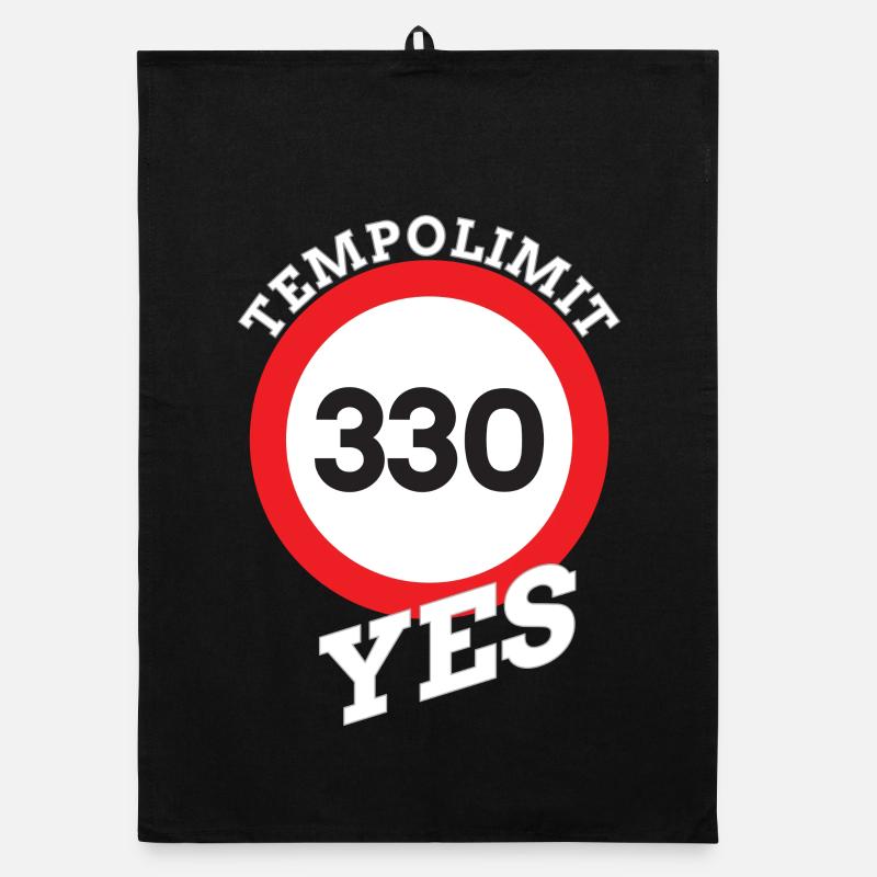 Tempolimit, Speed limit Autobahn Organic Geschirrtuch