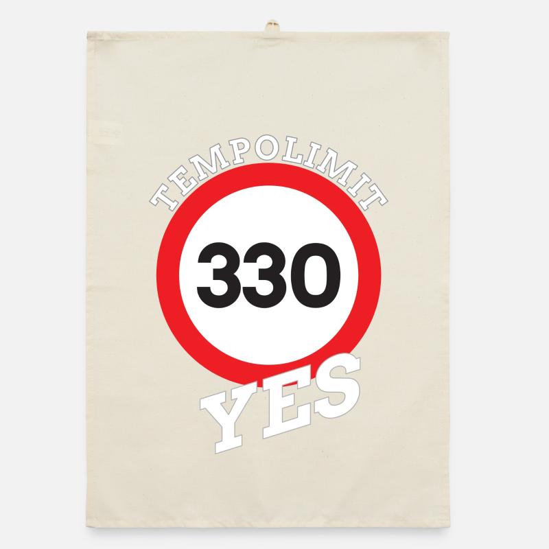 Tempolimit, Speed limit Autobahn Organic Geschirrtuch