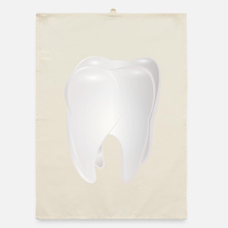radiant white tooth Organic dish towel