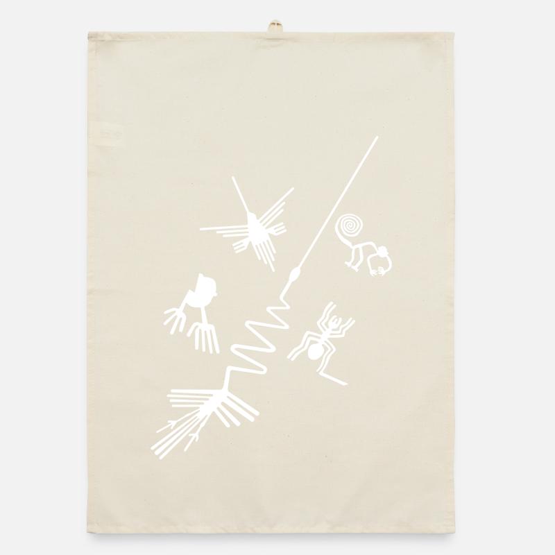 Linien von Nazca - Peru Organic Geschirrtuch