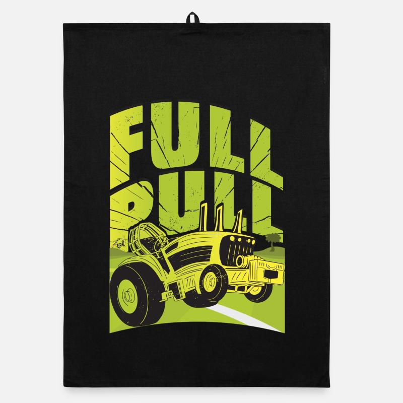 Tractor Pulling Organic dish towel