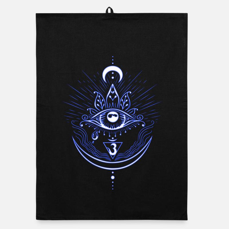 Third Eye Chakra Symbol Third Eye Organic dish towel