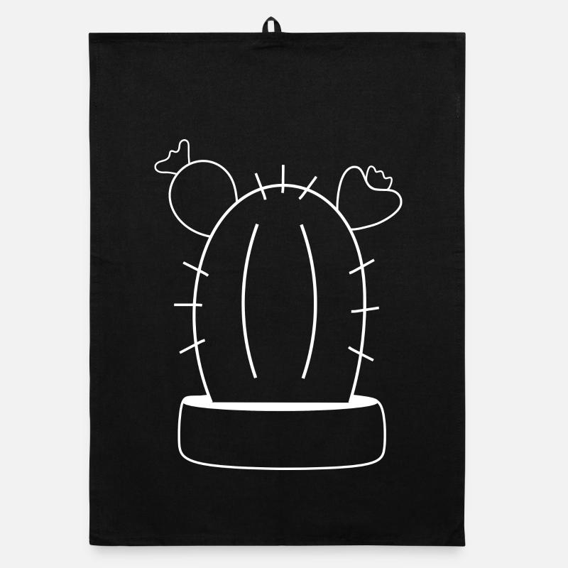 cactus white, cacti, succulents, plant Organic dish towel