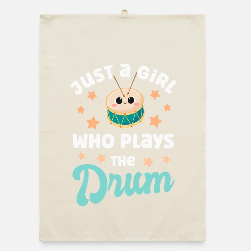 Drum Drum Player Organic dish towel
