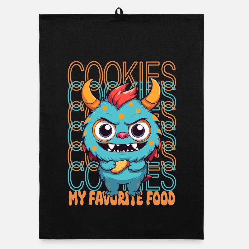 Monstre de biscuit sucré Torchon bio