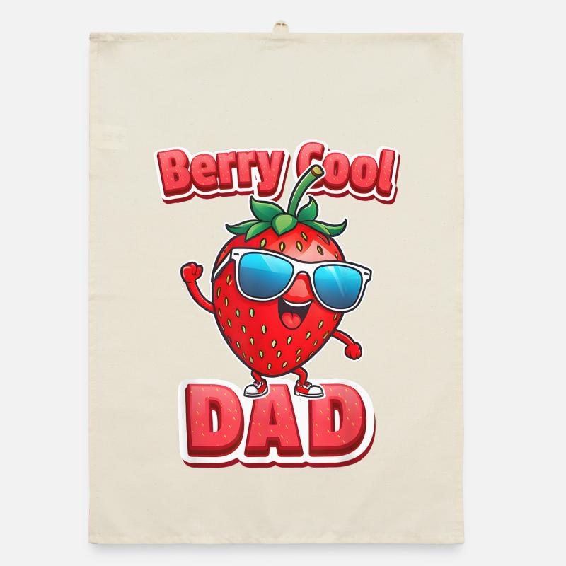 Berry Cool Dad Tee Organic dish towel