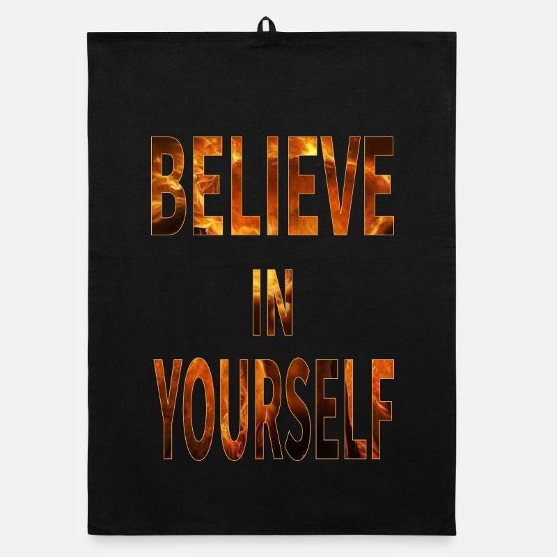 Believe In Yourself Organic dish towel