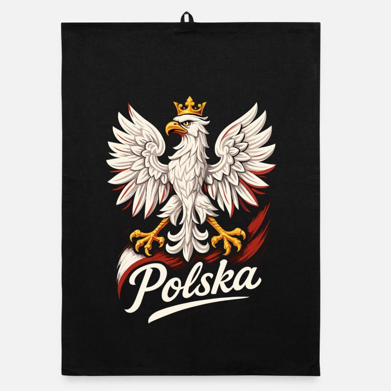 Pologne Polska aigle drapeau drapeau épique cadeau Torchon bio