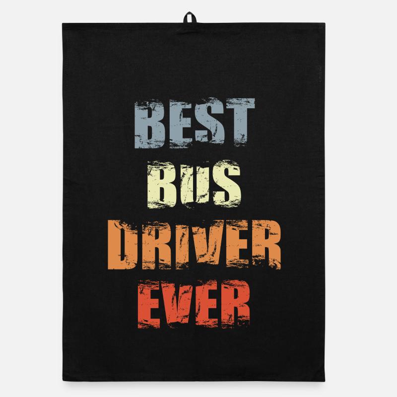 Best bus driver ever Organic dish towel