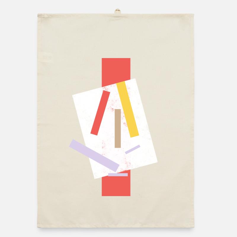 Conception artistique abstraite avec des éclaboussures de couleurs Torchon bio