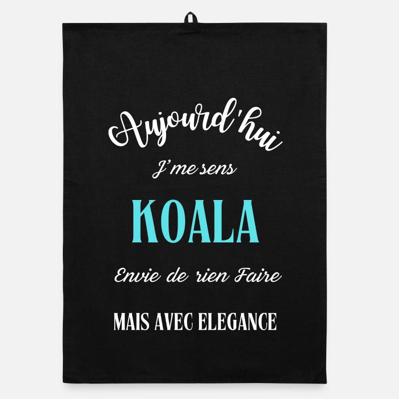 aujourd'hui j'me sens Koala Torchon bio