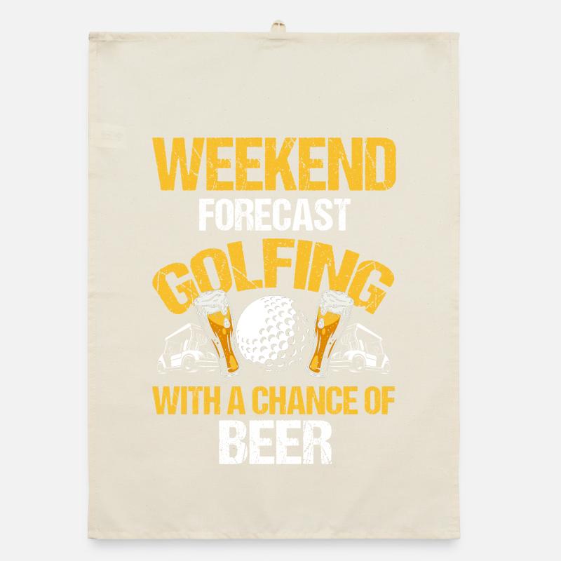 Life Is About Being a Golf Dad and Having Fun Organic dish towel