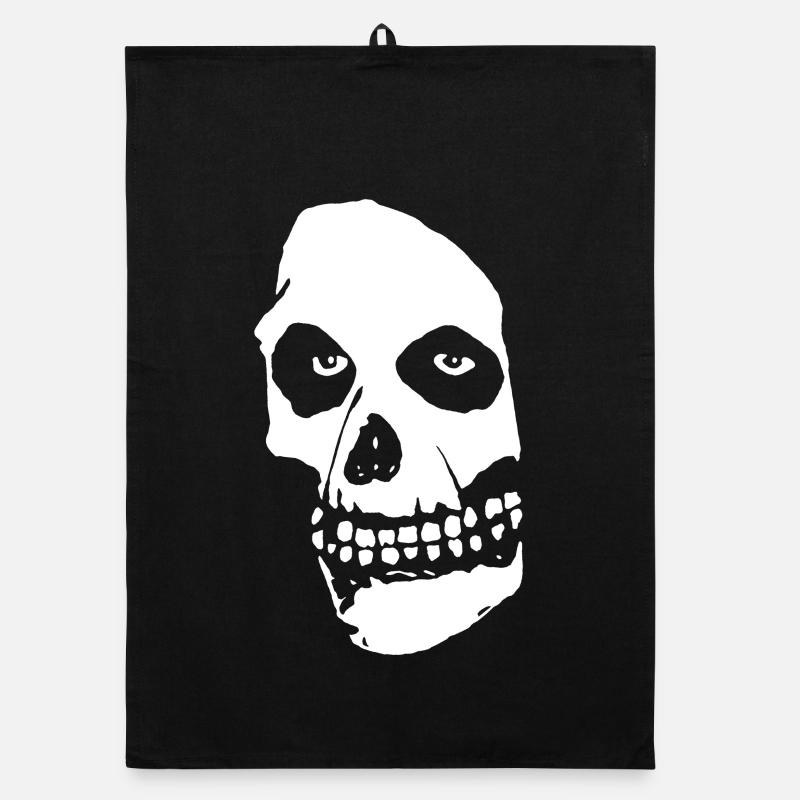 Halloween Horror Schädel Organic Geschirrtuch