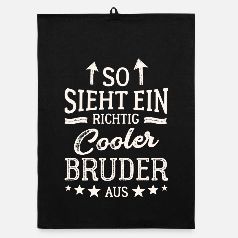 So sieht ein richtig cooler Bruder aus Organic Geschirrtuch