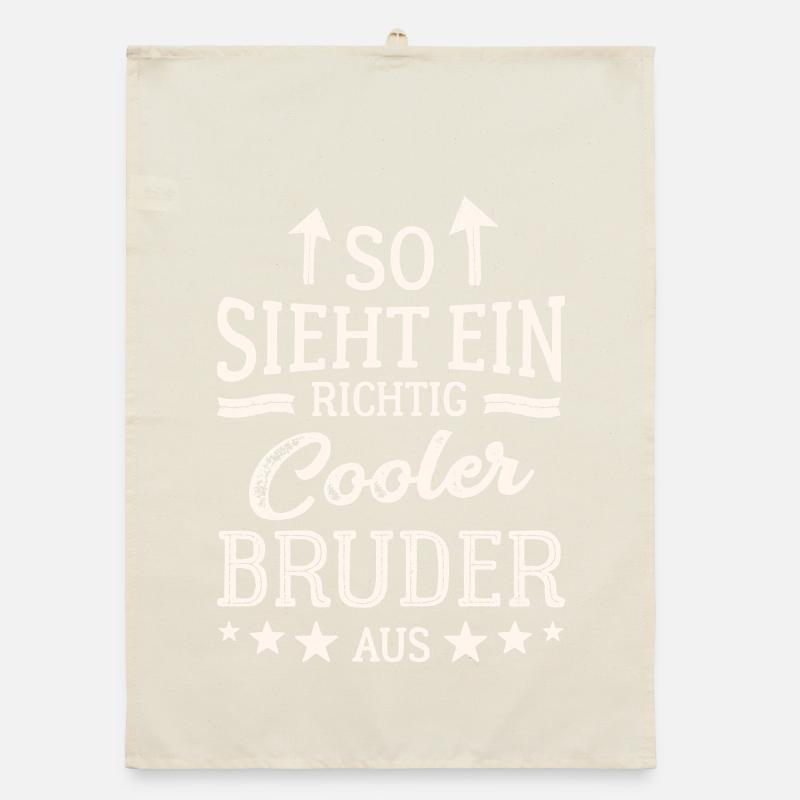 So sieht ein richtig cooler Bruder aus Organic Geschirrtuch