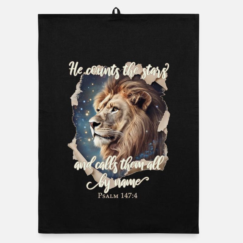 Löwe Bibelvers Christlich Organic Geschirrtuch