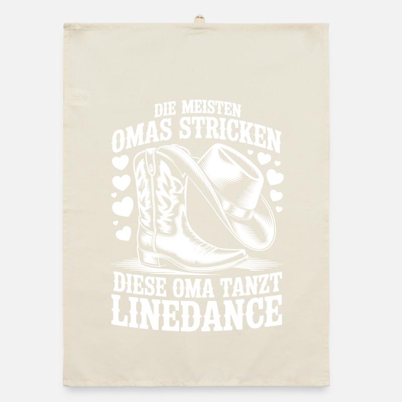 Grand-mère Dancing LineDance Torchon bio