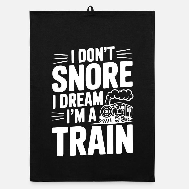 Je ne ronfle pas, je rêve que je suis un train Torchon bio