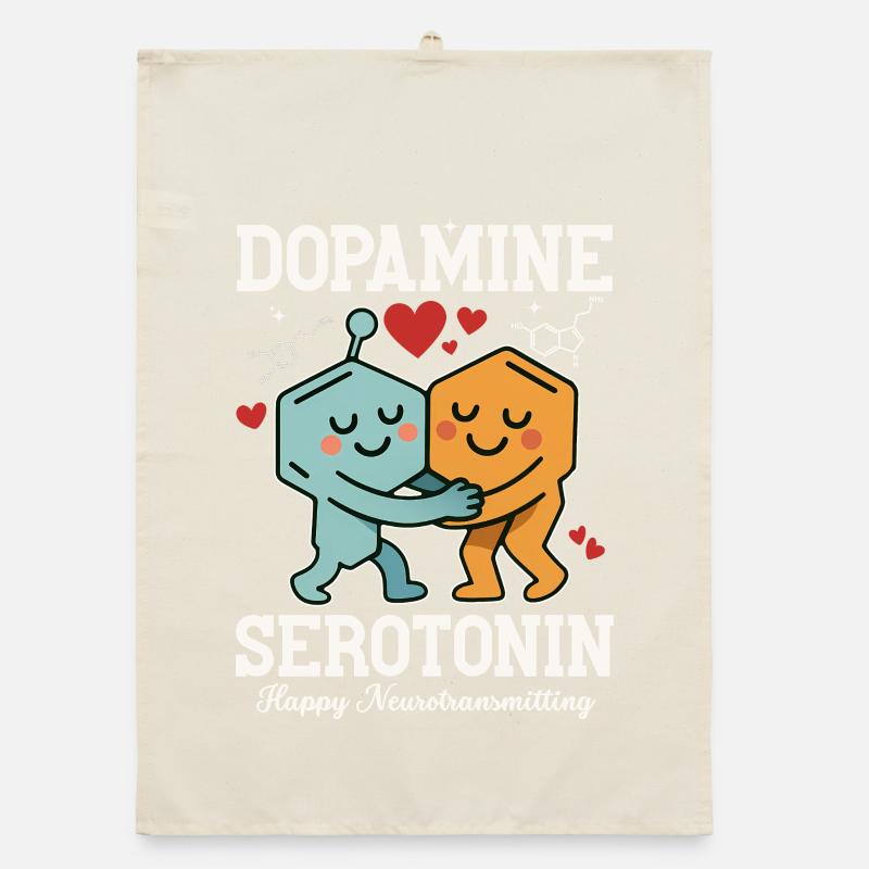 Dopamin-Serotonin-Umarmungsdesign Organic Geschirrtuch