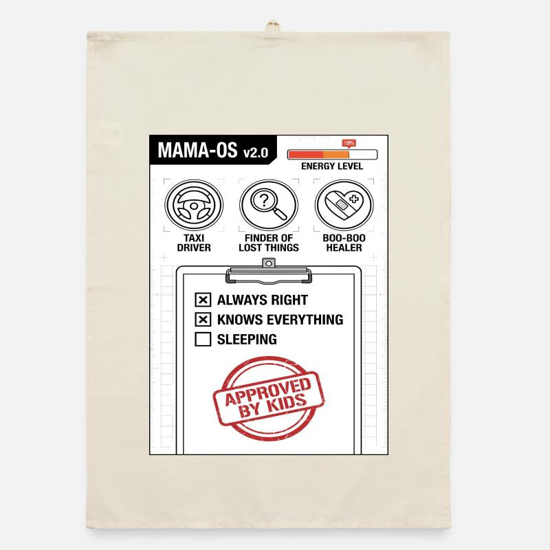 Mama-OS v2.0 Betriebssystem Organic Geschirrtuch