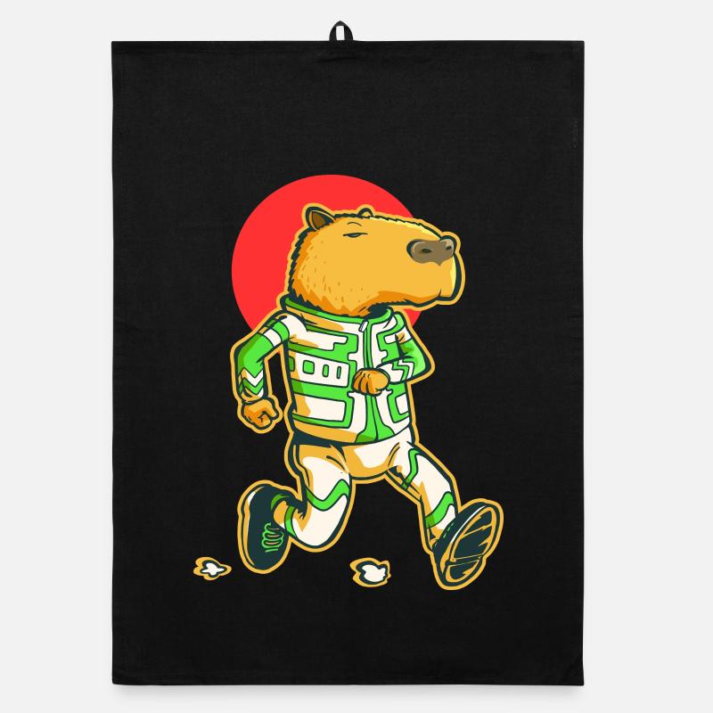 Kapybara-Läufer Organic Geschirrtuch