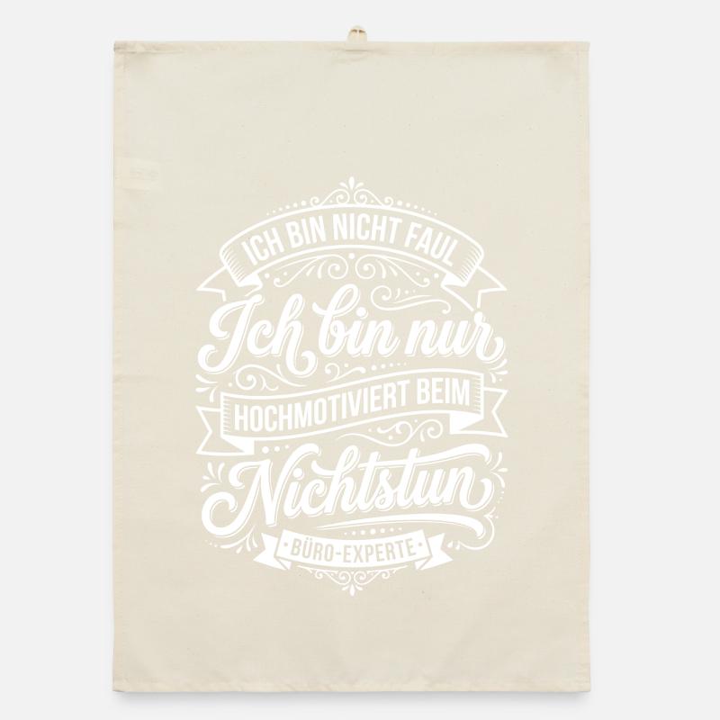 Highly motivated when doing nothing Organic dish towel