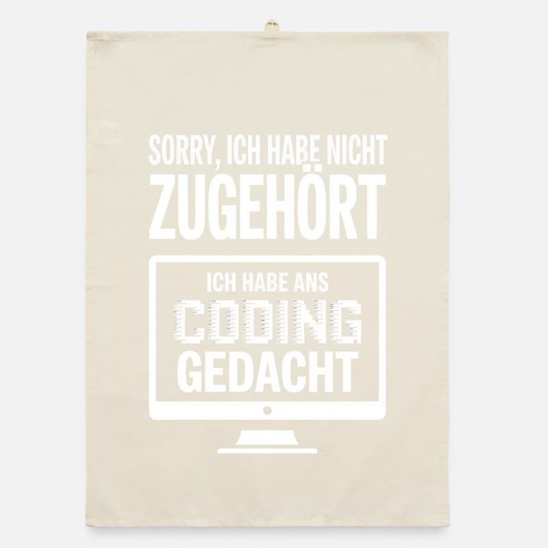 Coding Gedacht: Nicht Zuhören Meme Organic Geschirrtuch