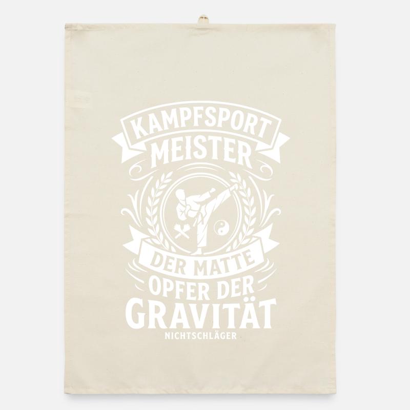 Martial Arts Master Logo Organic dish towel