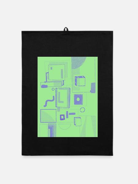 Speech Bubbles - Torchon bio - noir - Devant